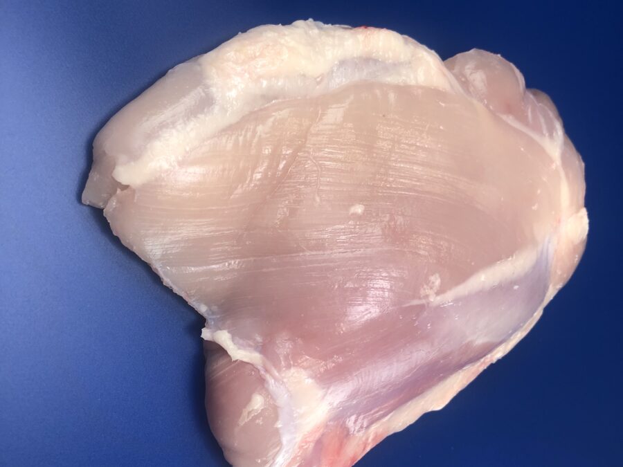 Automatic poultry skinner ST600K - skinned chicken thigh