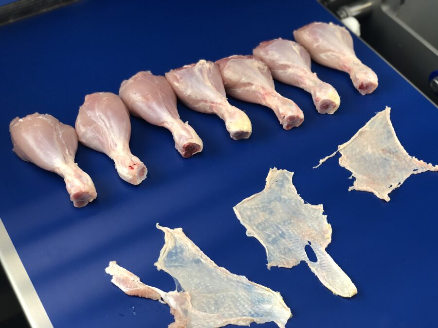 Skinned chicken drums - meat & skin