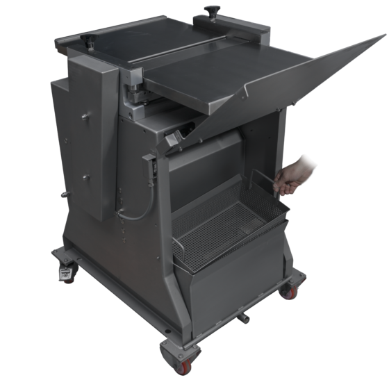 Free standing poultry skinner ST600SK - skin collector