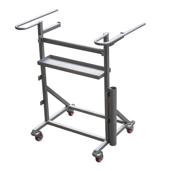 Automatic fish (deep) skinner - trolley for removable parts